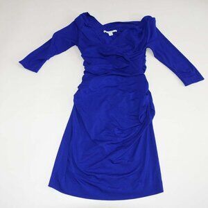 Diane von Furstenberg Women's Bentley Short Sheath Dress Medium 3/4 Sleeves M